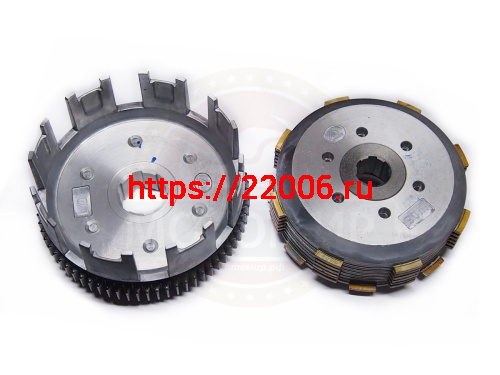 Барабан сцепления CB250 см3 Zongshen ZS 174MN-3 в сборе (8 паз+8 полупаз) 6 болт 7 дис 6 (100202872) фото 3 Барабан сцепления CB250 см3 Zongshen ZS 174MN-3 в сборе (8 паз+8 полупаз) 6 болт 7 дис 6 (100202872) фото 3