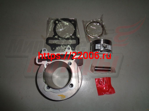 Поршневая в сборе Скутер 4х такт.(цил,порш,кольца,палец) 170см3 61,0 мм 157QMJ