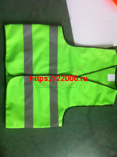 Жилет световозвращающий для взрослых (71х61 см) с липучкой (L)