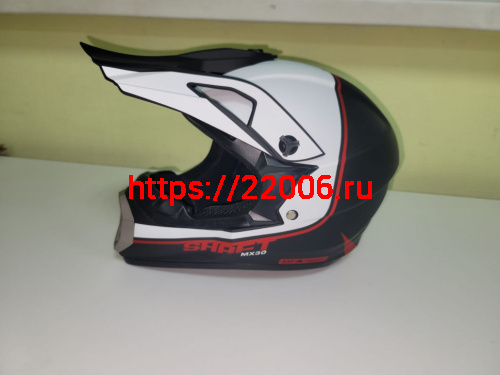 Мотошлем 126 Кросс черно-красный (L)