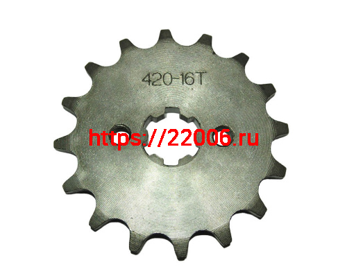 Звезда 16 зуб. (420) (d14-17, 2х30) цепи, ведущая X-MOTOS (НАБОР)