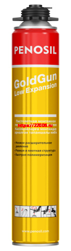 Пена монтажная PENOSIL GoldGun Low Expansion профессиональная с низким расширением, 750 мл