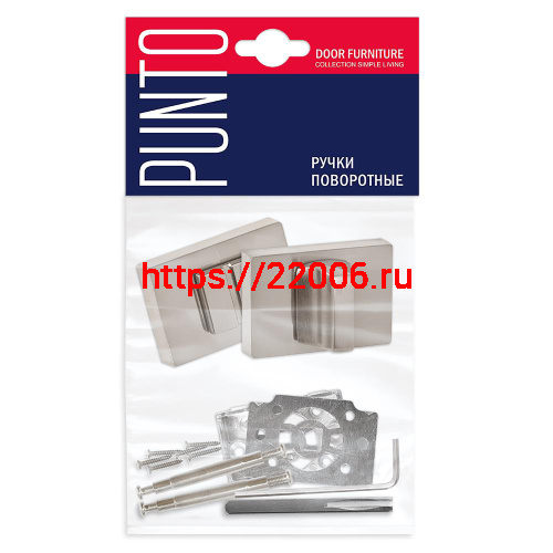 Ручка Punto (Пунто) поворотная BK6.K.QSL52 SN-3 матовый никель фото 2