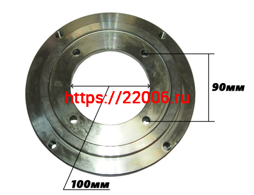 Переходник для установки на Агрос дв. LIFAN 8-9-11-13-15 л.с., посадка (4 отв х 90, цент. отв 100мм) фото 3