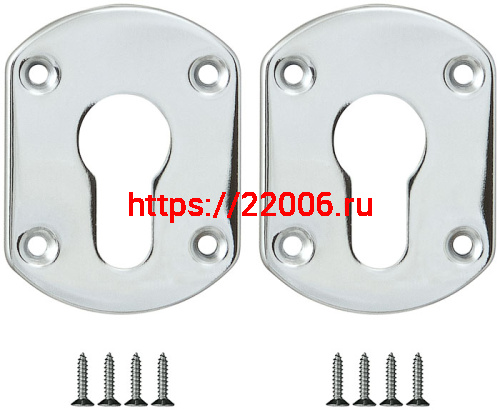 Накладка Fuaro (Фуаро) на цилиндр ESC.C+C/OV.set (ESC031) CP хром (2шт.)