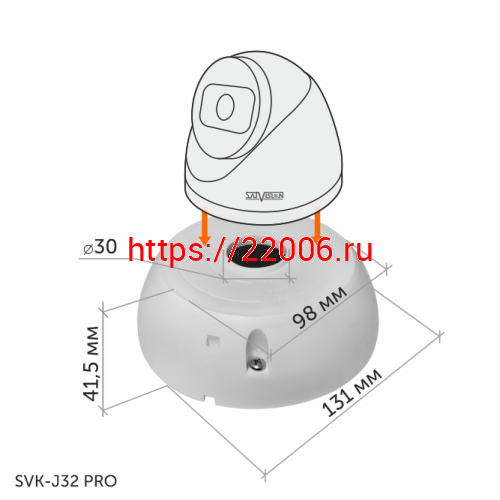 SVK-J32 PRO (Пластик, цвет Белый, IP66) монтажная коробка круглая фото 2