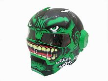 Мотошлем закрытый MASEI 610 Monster зеленый (XXL)