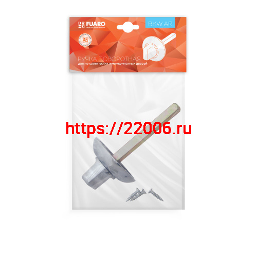 Ручка Fuaro (Фуаро) поворотная BKW8x75.R.AR54 PLASTIC (BKW8 AR) CP-8 хром фото 2