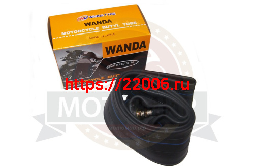 Камера 14" 2,75/3.00-14 питбайк, бутил, цветная коробочка, вентиль TR4, WANDA