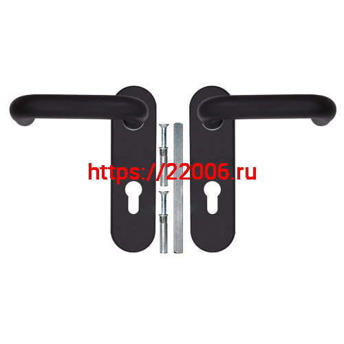 Ручка Fuaro (Фуаро) дверная FP.DH172.0433 NE (DH-0433 NE) (9x130) с пружиной BL-24 черный фото 3