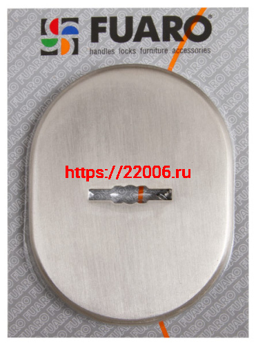 Накладка Fuaro (Фуаро) на сувальдный замок ESC.S-lift.SF/OV.476 (ESC 476) с шторкой СР хром фото 2