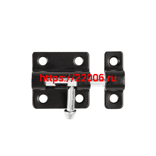 Шпингалет Ajax (Аякс) мебельный металлический SPD40х30 BL черный