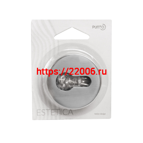 Накладка Punto (Пунто) под цилиндр ET.R.EST.R52 CP-8 хром фото 2