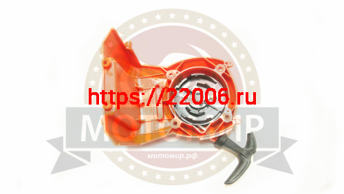 Стартер мотокосы 34, 52 в сборе, с метал. усами, большой с защитой бака фото 4