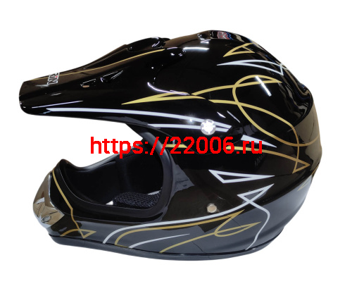 Шлем кроссовый KIRIN QL-128, оранж, красный, черный, оранж-черн, размер XL фото 4