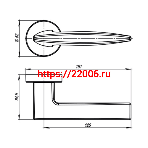 Ручка Armadillo (Армадилло) раздельная R.URB52.SQUID (SQUID URB9) GOLD-24 золото 24К фото 4