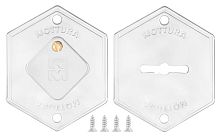 Комплект накладок Mottura (Моттура) на сувальдный замок 95.299 (ХРОМ), 2 шт