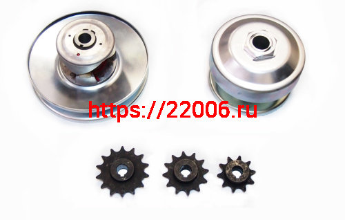 Вариатор TAV2 40, на вал 25 мм, звезды 10, 12, 14 под 520 цепь, КЛИНОВОЙ