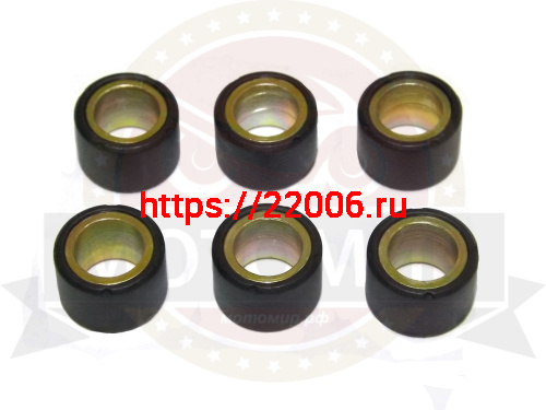Ролик вариатора (компл 6 шт.) 16х13  7,5 гр GY6-50, 139QMB(НАБОР)