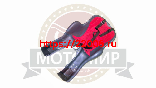 Кресло детское с креплением на руль, темно-серое с  красн.наклдакой, 15 кг (HTP 322 KIKI)