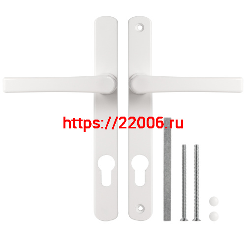 Ручка Punto (Пунто) на планке HANDLE.85.25.67-75 RAL 9016 белый фото 2