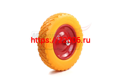 Колесо ПЕНА тачки садовой 8" 4,00-8" (W16) (под ось 12мм)
