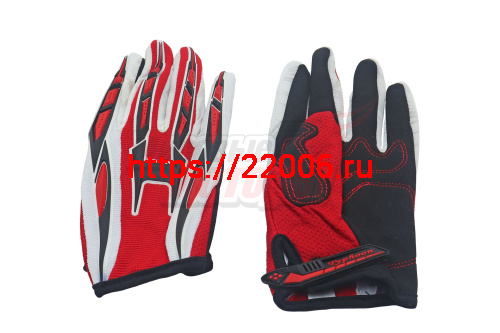 Перчатки мото аналог"PRO-BIKER" СЕ-01 [L,XL] (ткань крашеная,ладонь-фибра,липучка резин. регулир..