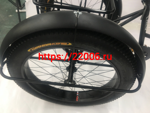 Велосипед 26"х4,0" 3-х колесный грузовой ФЭТБАЙК DELTA FAT TRIKE (из 2х коробок ) (см. ЗИП) фото 3