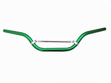 Руль алюминиевый с перемычкой на болтах средний (зеленый)