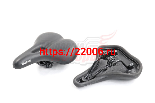 Седло вело спорт серия комфорт с замком, вентиляцией, черное "TAIPAN" Седло вело спорт серия комфорт с замком, вентиляцией, черное "TAIPAN"