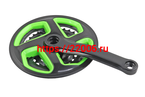 Шатуны 3зв. 42-34-24зуб/шатуны 170мм черные с цветной защитой (комплект) фото 3