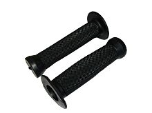 Грипсы для велосипеда 130мм, резина, с упором (d-22,2), черные
