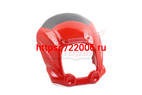 Тюнинг Иж мото обтекатель передний без стекла (воздухозаборники) красный
