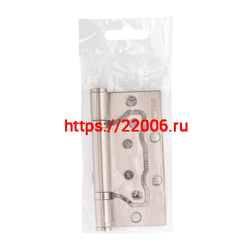 Петля Punto (Пунто) универсальная без врезки IN4200W/IND SN (тех.упаковка) мат.никель фото 2