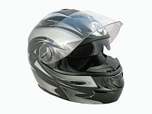 Мотошлем THH T-797 №2 black/ silver (S)