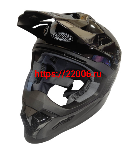 Шлем кроссовый COBRA EC H333, черный, размер L