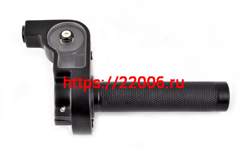 Ручка газа короткоходная в сборе (черная) CNC