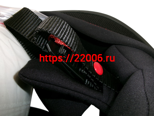Шлем TVS RACING (Индия) STREET D/V DULL BLACK RED размер L, + пинлок в комплекте, очки фото 9