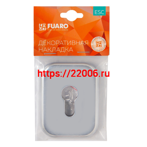 Накладка Fuaro (Фуаро) на цилиндр ESC.C.XL/K.486 (ESC 486-C SQ XL) CP хром (1 шт.) фото 2