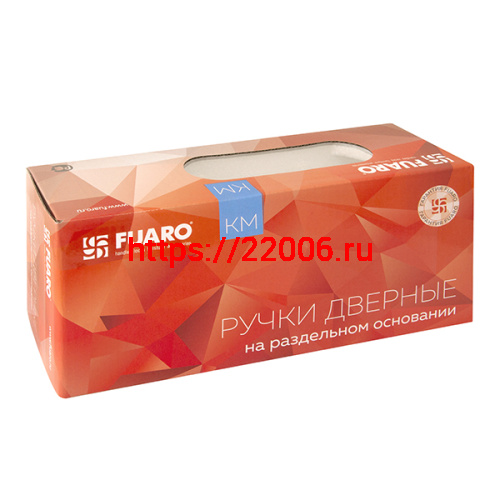 Ручка Fuaro (Фуаро) раздельная K.KM52.SAMPLE (SAMPLE KM) WH-19 белый фото 3