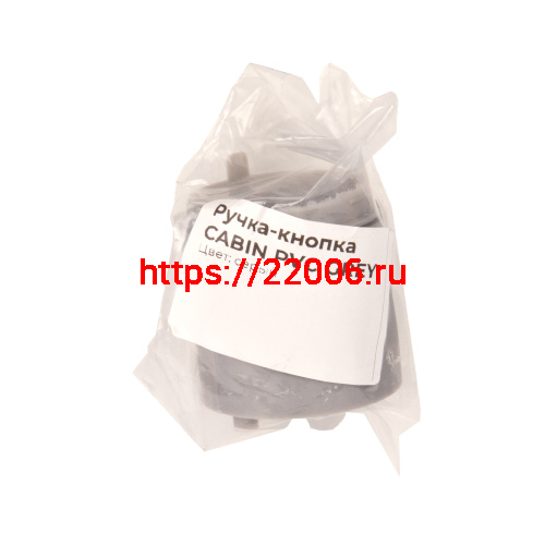 Ручка-кнопка Ajax (Аякс) CABIN PVC WH белый (1 шт в пакете) фото 2