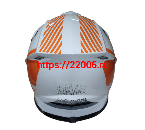 Шлем кроссовый KIRIN QL-128S, черный, красный, черн-крас, чер-желт, размер XL фото 4