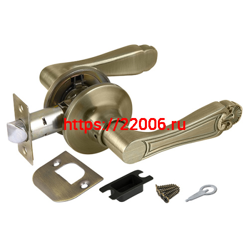 Ручка Punto (Пунто) защелка DK637 AB-PS (6037 AB-P) (без фик.) бронза