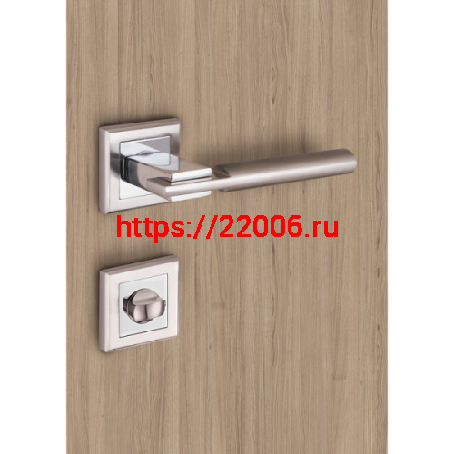 Ручка Punto (Пунто) раздельная K.QL52.CITY (CITY QL) SN/CP-3 матовый никель/хром фото 2