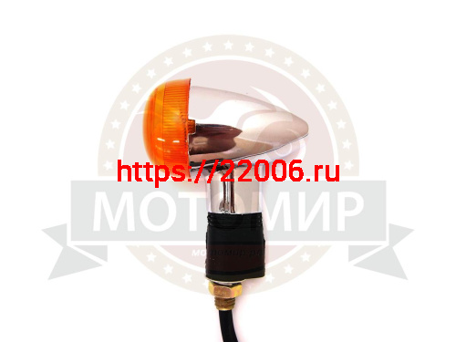 Боковой фонарь (BF-08) "Байкер" хром малый желт. (пласт) (компл 4 шт) фото 2