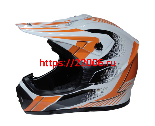 Шлем кроссовый KIRIN QL-128S, черный, красный, черн-крас, чер-желт, размер XL фото 3