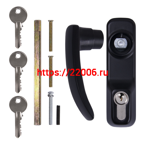 Ручка Fuaro (Фуаро) накладная AP.H-136 для узкопрофильных дверей с фиксацией ключом (для моделей 1700В и 1700С) фото 2