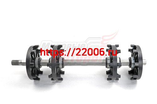 Вал ведущий Рысь в сборе (на гусеницу 500мм)
