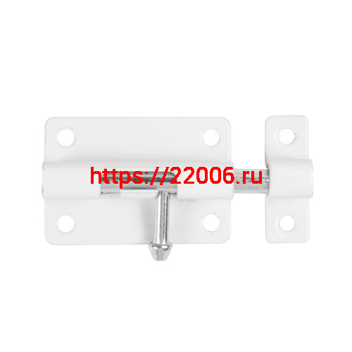 Шпингалет Ajax (Аякс) мебельный металлический SPD60х30 WH белый