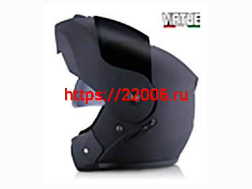 Мотошлем VIRTUE MD-903 трансформер с визором черный матовый стекло темное (S)